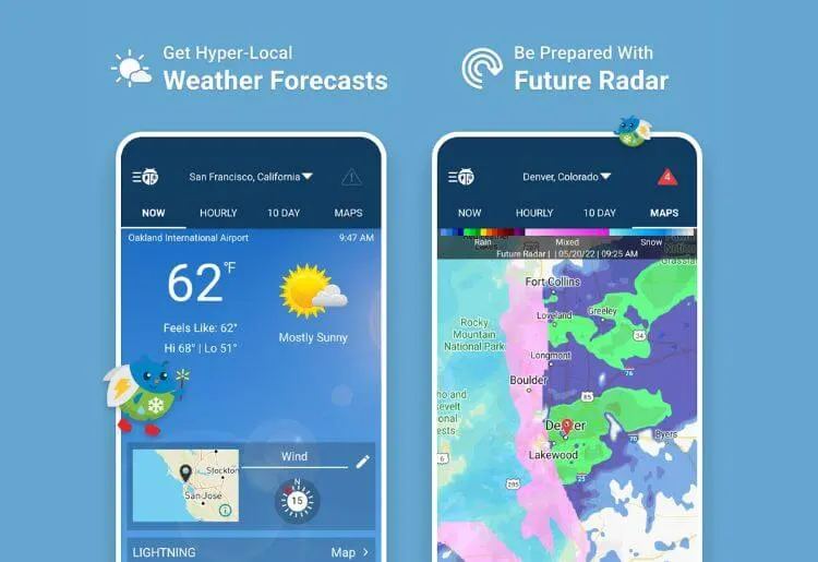 Best Weather Apps: AccuWeather, WUnderground, Weather Channel